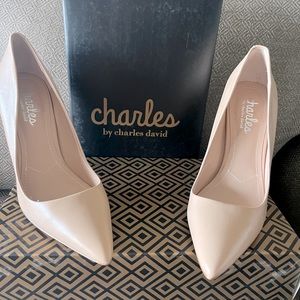 Charles David Nude Heels Size 7